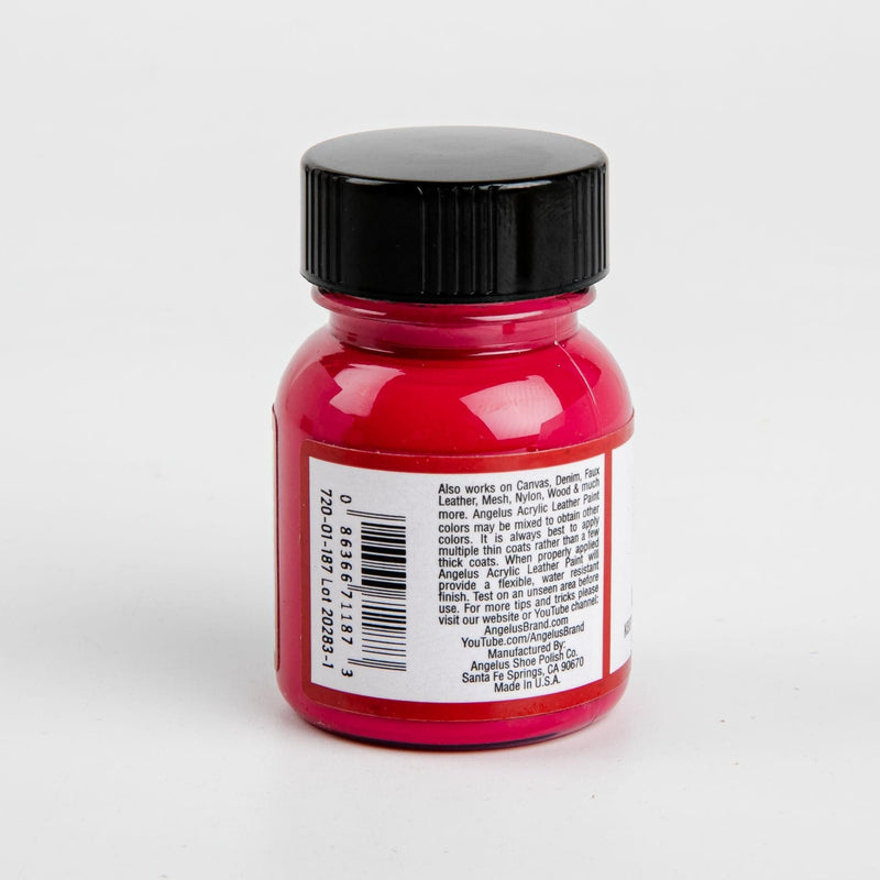 Angelus Acrylic Paint Magenta #187 29Ml Use On Leather, Vinyl Or Fabric