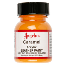 Dark Orange Angelus Acrylic Paint Caramel #194 29Ml Use On Leather, Vinyl Or Fabric Leather Paints