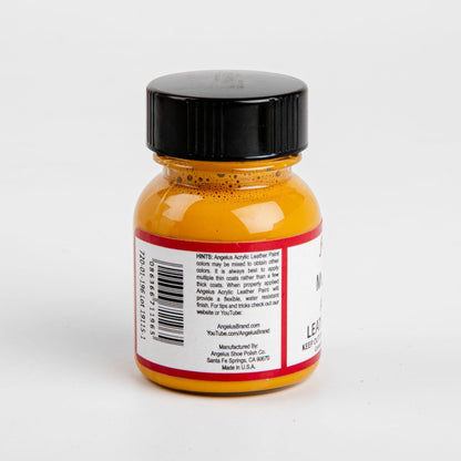 Goldenrod Angelus Acrylic Paint Mustard #196 29Ml Use On Leather, Vinyl Or Fabric Leather Paints