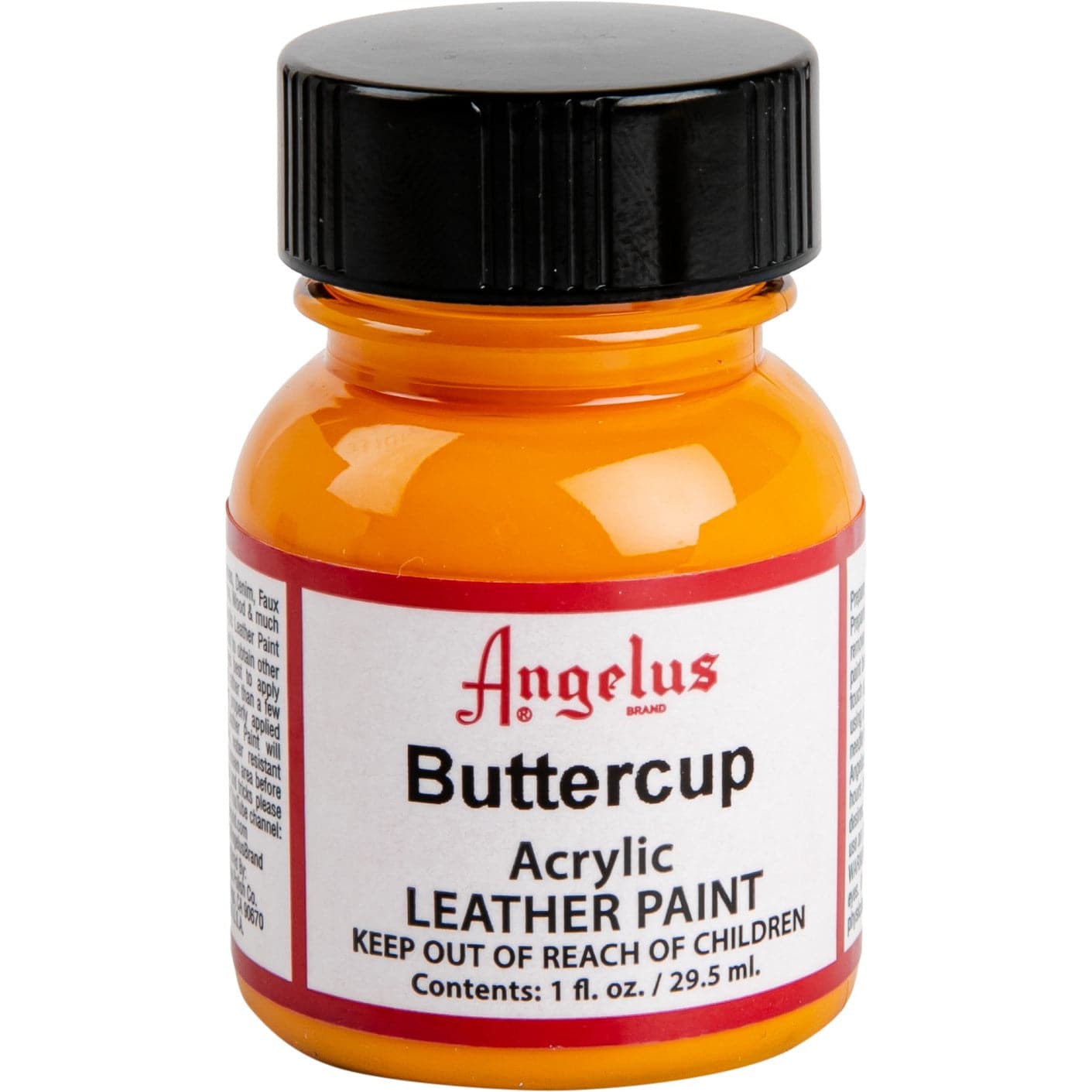Dark Orange Angelus Acrylic Paint Buttercup #198 29Ml Use On Leather, Vinyl Or Fabric Leather Paints