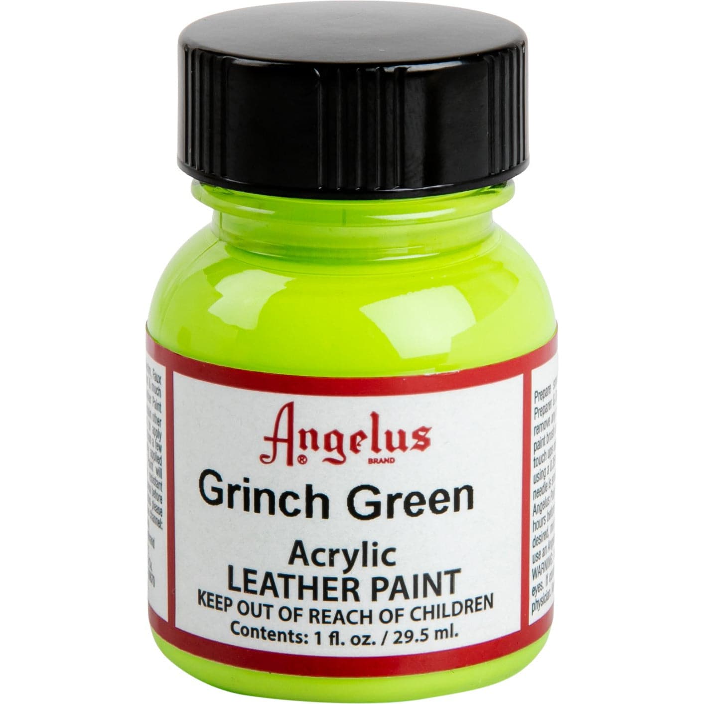 Green Yellow Angelus Acrylic Paint Grinch Green #263 29Ml Use On Leather, Vinyl Or Fabric Leather Paints