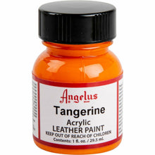 Orange Red Angelus Acrylic Paint Tangerine #265 29Ml Use On Leather, Vinyl Or Fabric Leather Paints