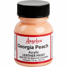 White Smoke Angelus Acrylic Paint Georgia Peach #266 29Ml Use On Leather, Vinyl Or Fabric Leather Paints