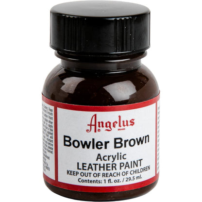 Black Angelus Acrylic Paint Bowler Brown #273 29Ml Use On Leather, Vinyl Or Fabric Leather Paints