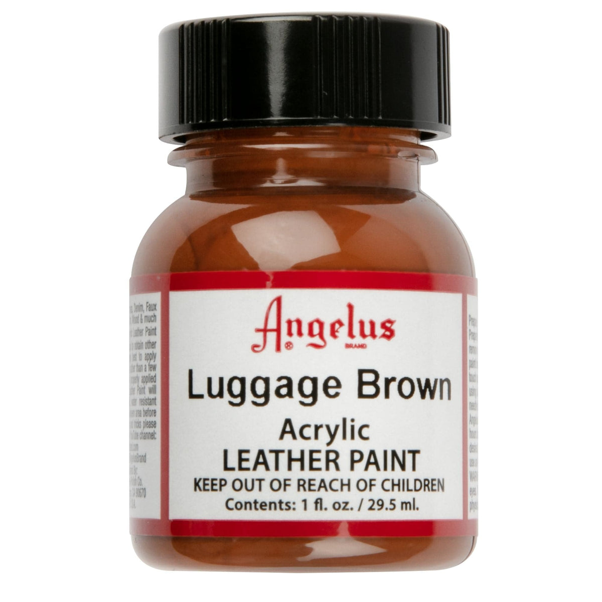 Saddle Brown Angelus Acrylic Paint Luggage Brown #274 29Ml Use On Leather, Vinyl Or Fabric Leather Paints