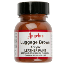 Saddle Brown Angelus Acrylic Paint Luggage Brown #274 29Ml Use On Leather, Vinyl Or Fabric Leather Paints