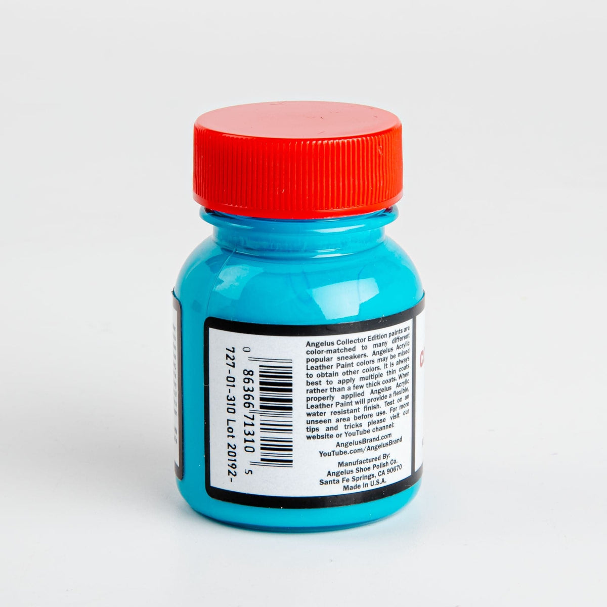 Red Angelus Collectors Edition Acrylic Paint Aqua 8 #310 29Ml Use On Leather, Vinyl Or Fabric Leather Paints