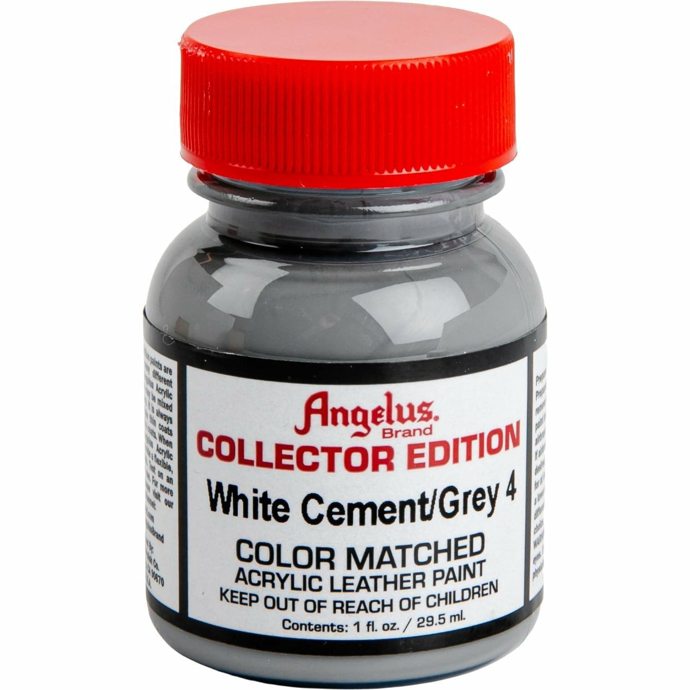 Firebrick Angelus Collectors Edition Acrylic Paint 2 White Cement 4 29Ml For Leather, Vinyl, Fabric Leather Paints