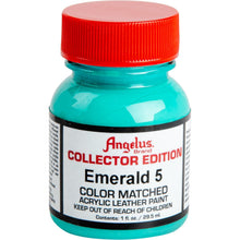 Red Angelus Collectors Edition Acrylic Paint Emerald 5 #317 29Ml For Leather, Vinyl, Fabric Leather Paints