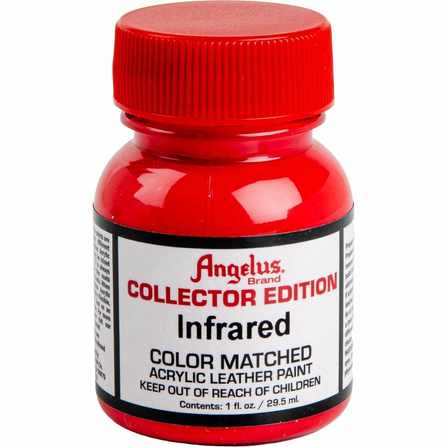 Red Angelus Collectors Edition Acrylic Paint Infrared #319 29Ml For Leather, Vinyl, Fabric Leather Paints