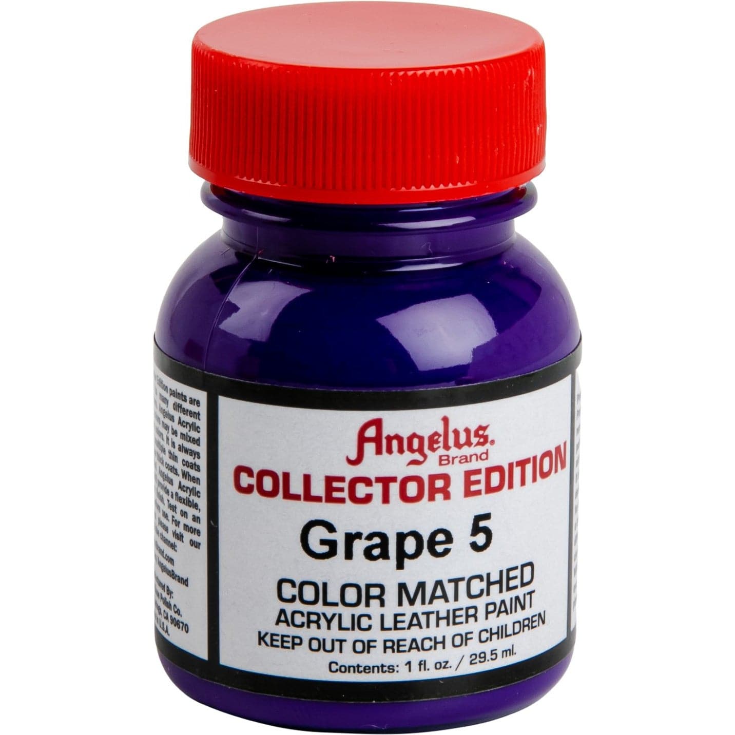 Black Angelus Collectors Edition Acrylic Paint Grape #337 29Ml Use On Leather, Vinyl Or Fabric Leather Paints