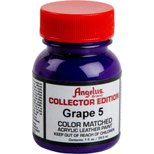 Black Angelus Collectors Edition Acrylic Paint Grape #337 29Ml Use On Leather, Vinyl Or Fabric Leather Paints