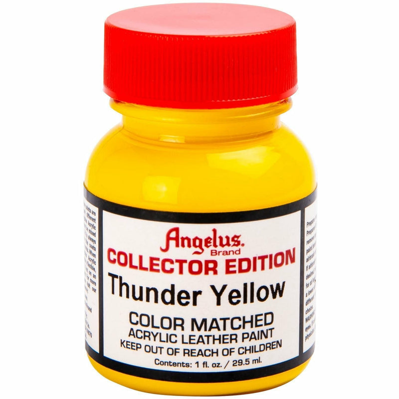 Gold Angelus Collectors Edition Acrylic Paint 2 Thunder Yellow 29Ml For Leather, Vinyl, Fabric Leather and Vinyl Paint