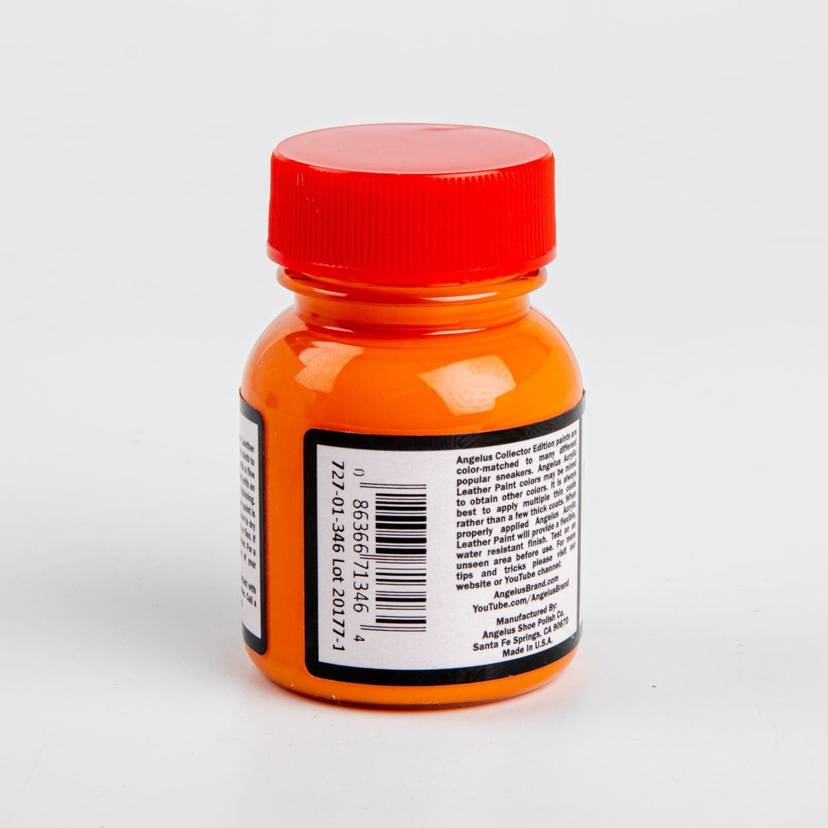 Orange Red Angelus Collectors Edition Acrylic Paint Shattered Orange 29Ml For Leather, Vinyl, Fabric Leather Paints
