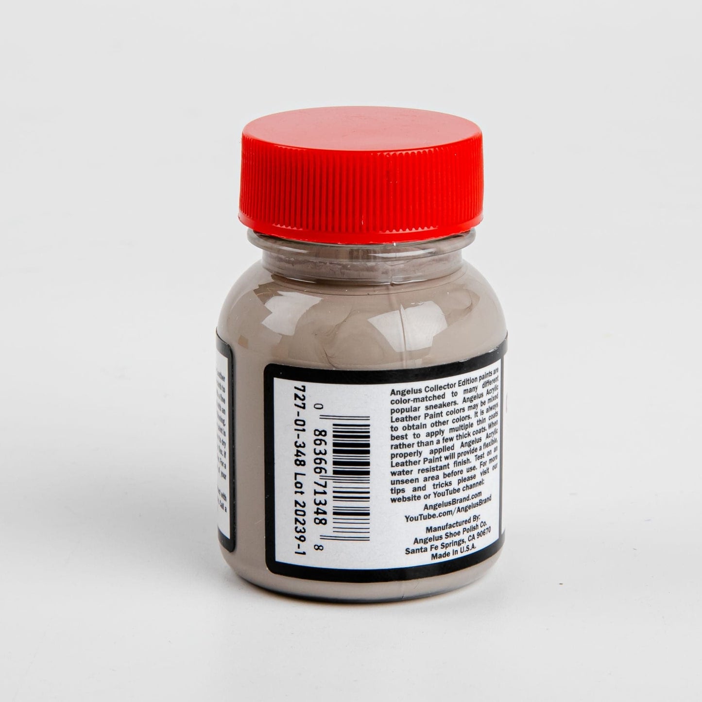 Firebrick Angelus Collectors Edition Acrylic Paint Shadow Grey #348  29Ml For Leather, Vinyl, Fabric Leather Paints