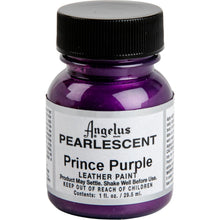 Midnight Blue Angelus Pearlescent Acrylic Paint Prince Purple #453 29Ml Use On Leather, Vinyl Or Fabric Leather Paints