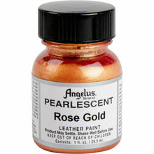White Smoke Angelus Pearlescent Acrylic Paint Rose Gold #456 29Ml Use On Leather, Vinyl Or Fabric Leather Paints