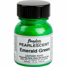 Forest Green Angelus Pearlescent Acrylic Paint Emerald Green #457 29Ml Use On Leather, Vinyl Or Fabric Leather Paints