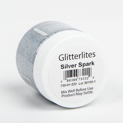 Gray Angelus Glitterlite Acrylic Paint Silver Spark #222 Paint 29Ml Leather Paints