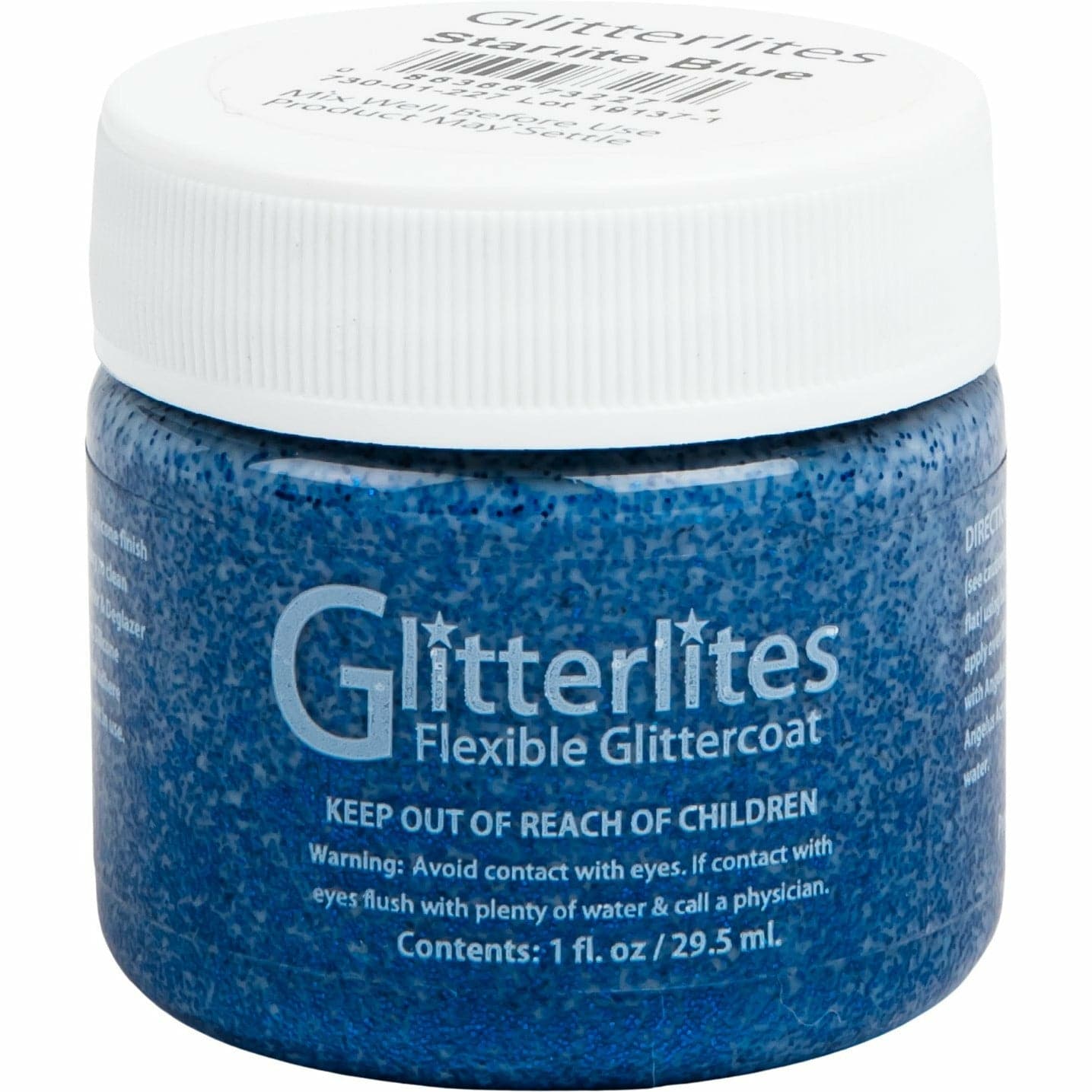 Dark Slate Blue Angelus Glitterlite Acrylic Paint Starlite Blue #227 Paint 29Ml Leather Paints