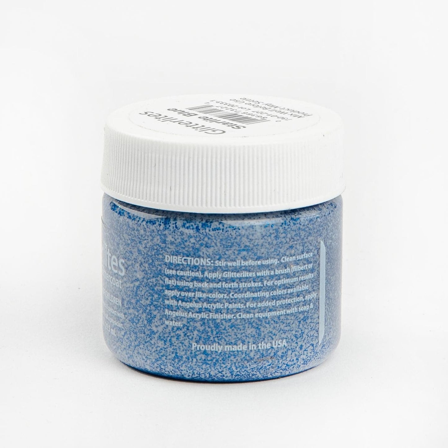 Slate Gray Angelus Glitterlite Acrylic Paint Starlite Blue #227 Paint 29Ml Leather Paints