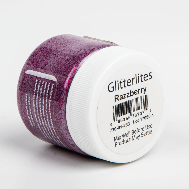 Dim Gray Angelus Glitterlite Acrylic Paint Razzberry Paint 29Ml Leather and Vinyl Paint