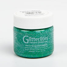 Sea Green Angelus Glitterlite Acrylic Paint Kelly Green #234 Paint 29Ml Leather Paints