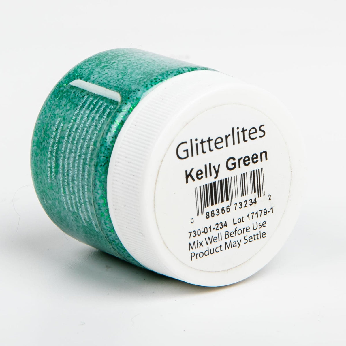 Sea Green Angelus Glitterlite Acrylic Paint Kelly Green #234 Paint 29Ml Leather Paints