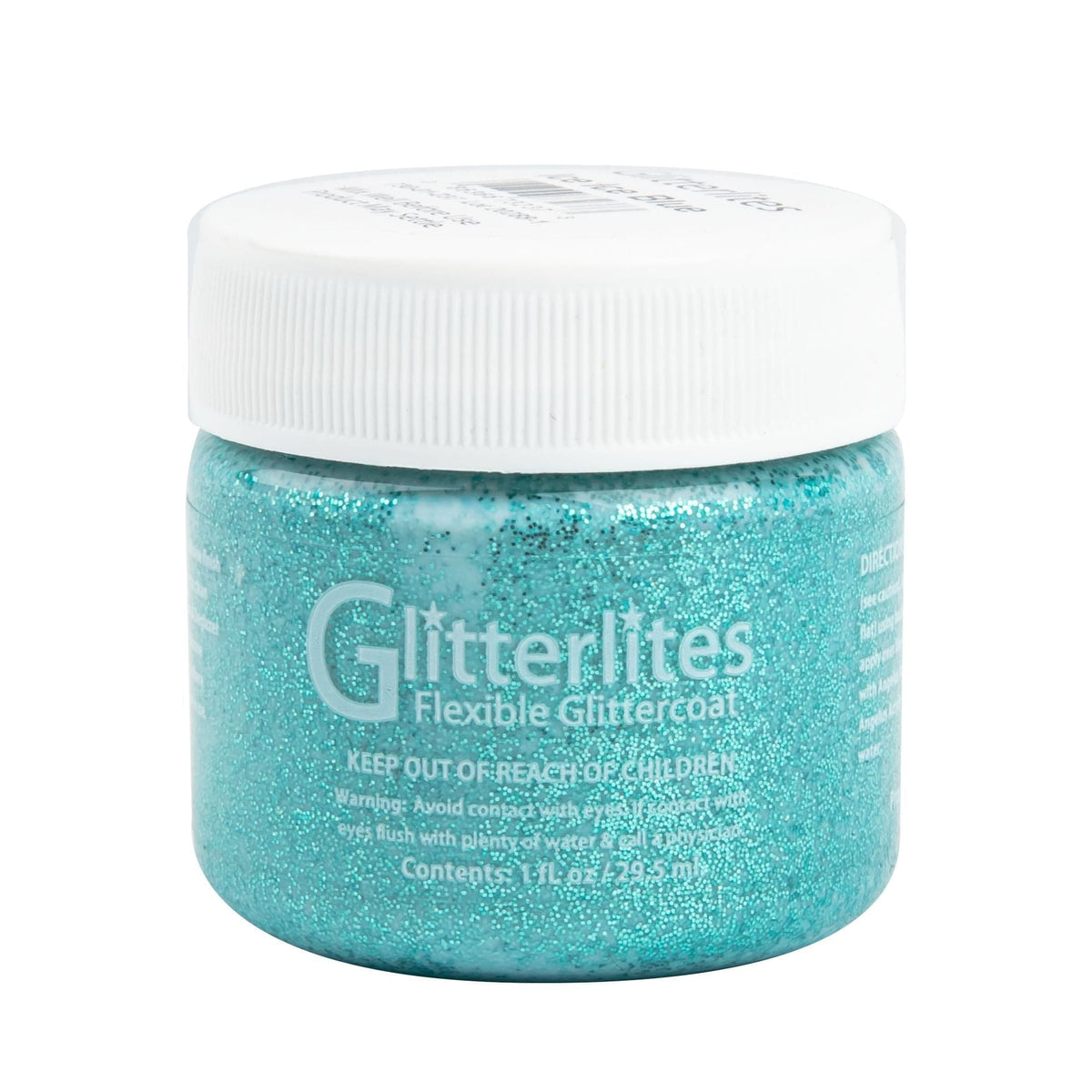 Cadet Blue Angelus Glitterlite Acrylic Paint Ice Ice Blue #237 Paint 29Ml Leather Paints
