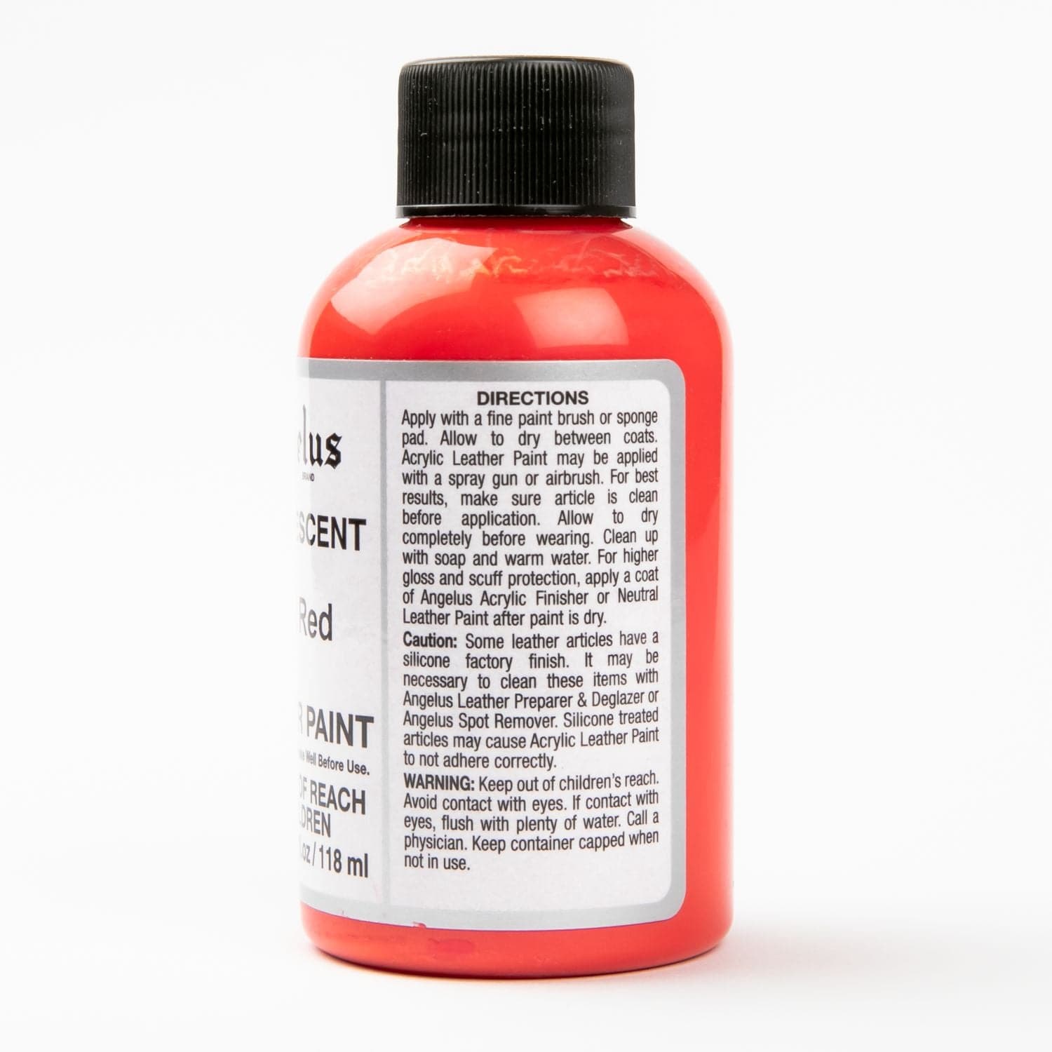 White Smoke Angelus Pearlescent Acrylic Paint Riot Red #451 118ml Use On Leather, Vinyl Or Fabric Leather Paints