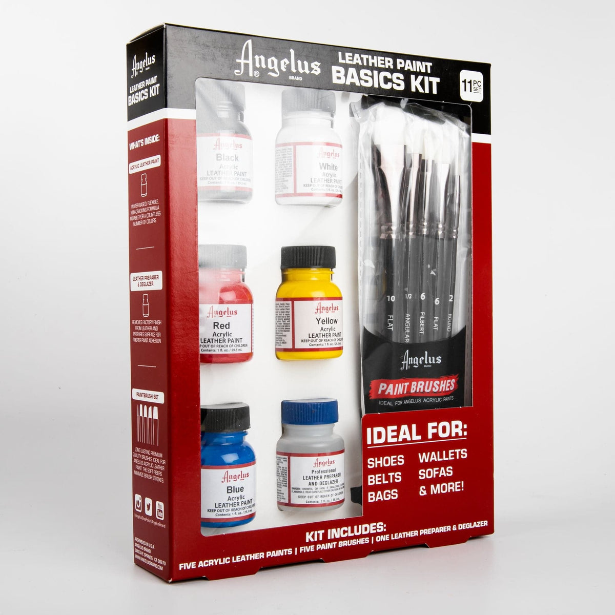 Gold Angelus Leather Paint Basics Kit Leather Paints