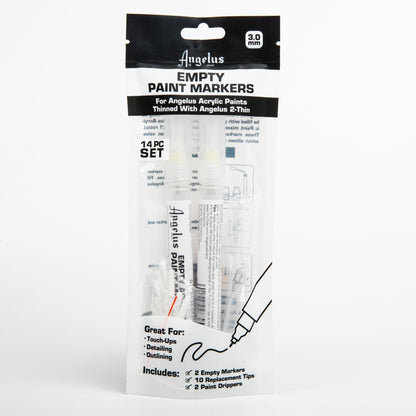 Lavender Angelus Empty Acrylic Paint Marker Set 3.0mm Leather Paints