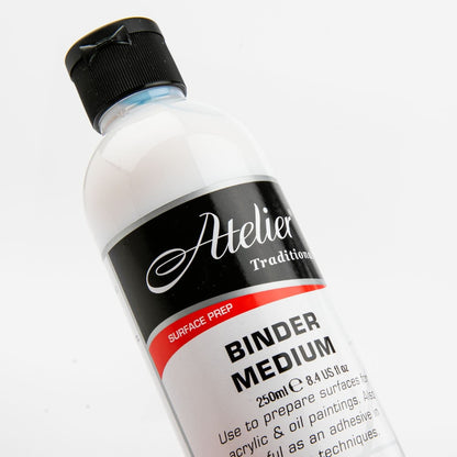 Black Atelier Binder 250mL Medium Acrylic Paints