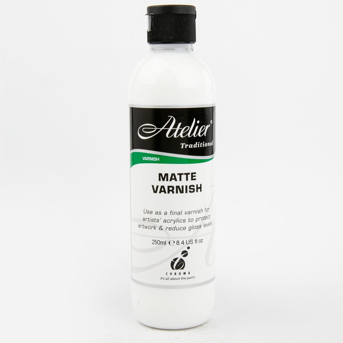 Sea Green Atelier Matte Varnish 250mL Acrylic Paints