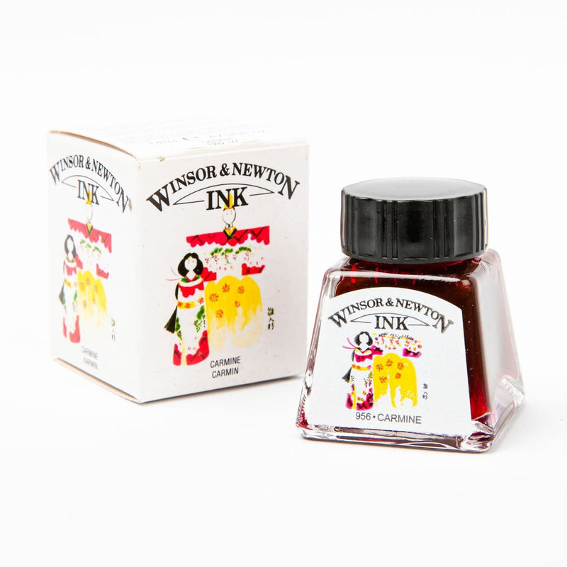 White Smoke Winsor & Newton Drawing Inks 127 Carmine 14ml Inks