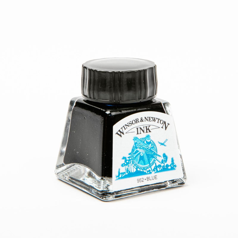 Dark Slate Gray Winsor & Newton Drawing Inks 032 Blue 14ml Inks