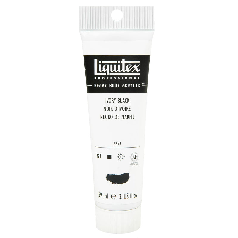 White Smoke Liquitex Heavy Body Acrylic Paint 59ml Ivory Black Series 1 Acrylic Paints