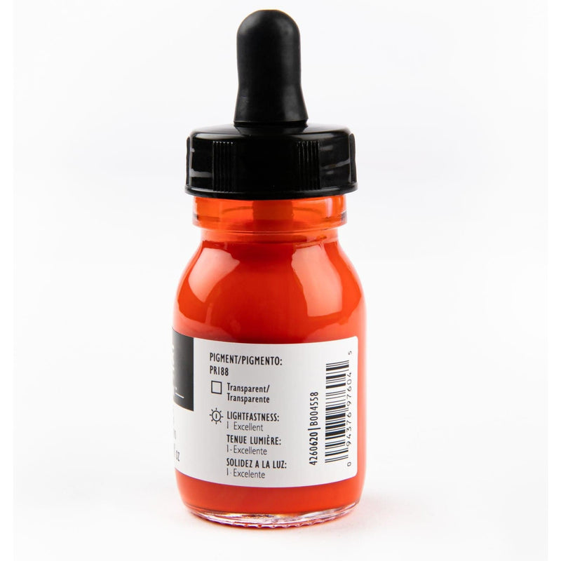 Dark Red Liquitex Acrylic Ink 30ml-Vivid Red Orange Ink
