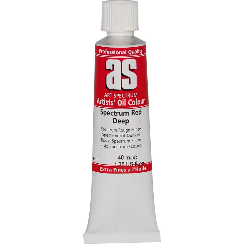 Firebrick Art Spectrum Oil Paint 40mL Spectrum Red Deep  S1