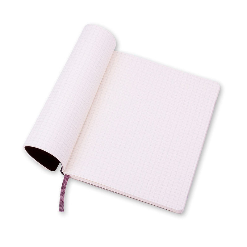 Lavender Moleskine Classic  Soft Cover  Note Book - Grid - X  Large   - Black Pads