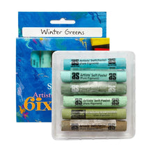Dark Cyan Art Spectrum Standard Pastel-Winter Greens (6 Pack) Pastels & Charcoal