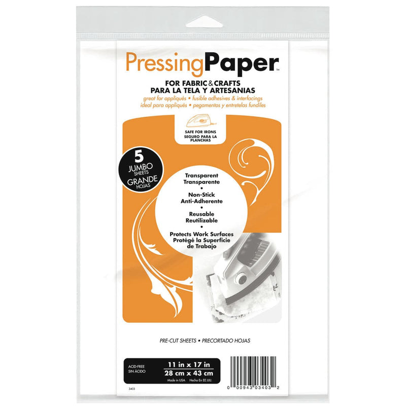 Lavender HeatnBond Pressing Paper For Fabric & Crafts 5/Pkg - 11"X17" Batting Interfacing Stabilisers and Wadding