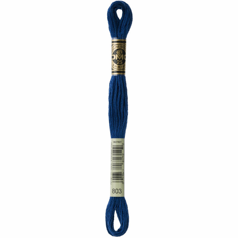 Midnight Blue DMC Stranded Cotton Art 117  - 803 Needlework Threads