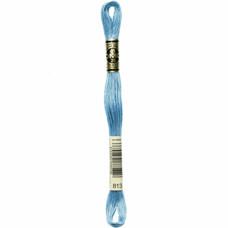 Steel Blue DMC Stranded Cotton Art 117  - 813 Needlework Threads
