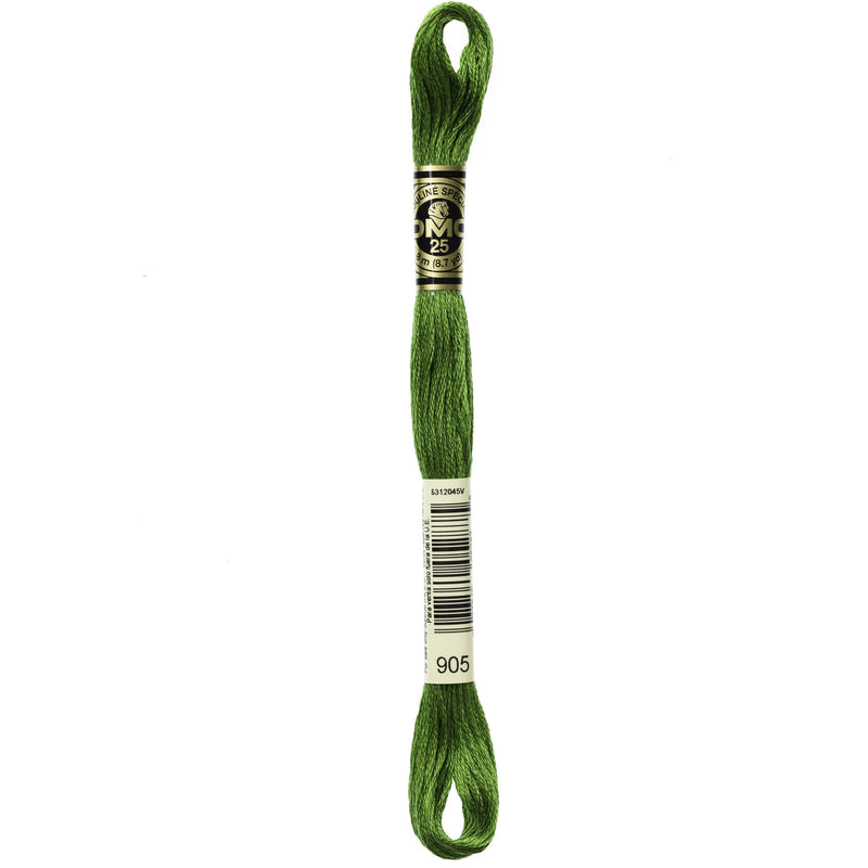 Dark Olive Green DMC Stranded Cotton Art 117  - 905 Needlework Threads