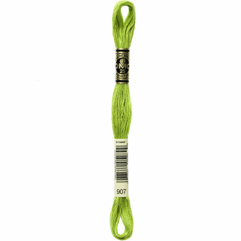 Yellow Green DMC Stranded Cotton Art 117  - 907 Needlework Threads