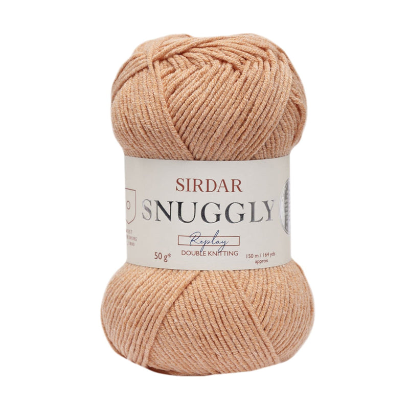 Tan Sirdar Yarn Snuggly Replay Dk - 50% Cotton 50% Acrylic - 50g - Full Of Beans Knitting and Crochet Yarn