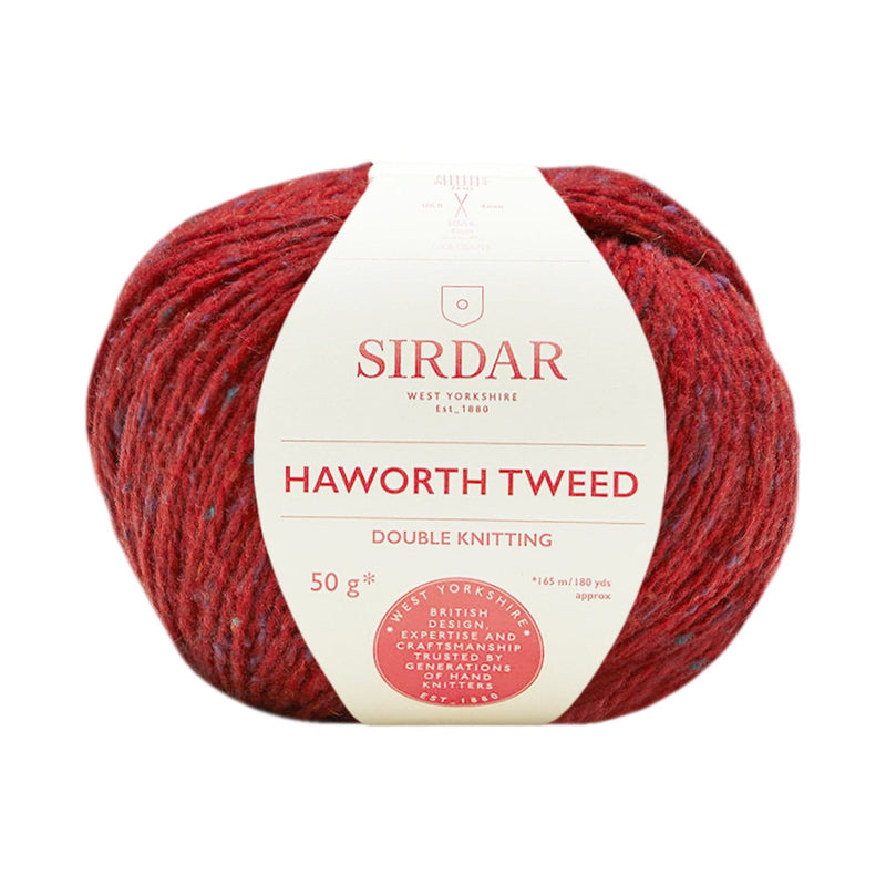 Brown Sirdar Yarn Haworth Tweed - 50% Wool 50% Nylon - 50g  - West Riding Red Knitting and Crochet Yarn