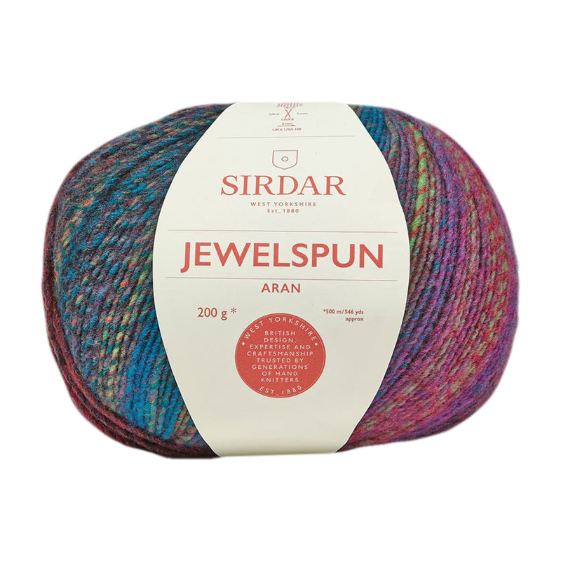 Dark Slate Gray Sirdar Yarn Jewelspun - 100% Acrylic - 200g - Midnight Fjords Knitting and Crochet Yarn