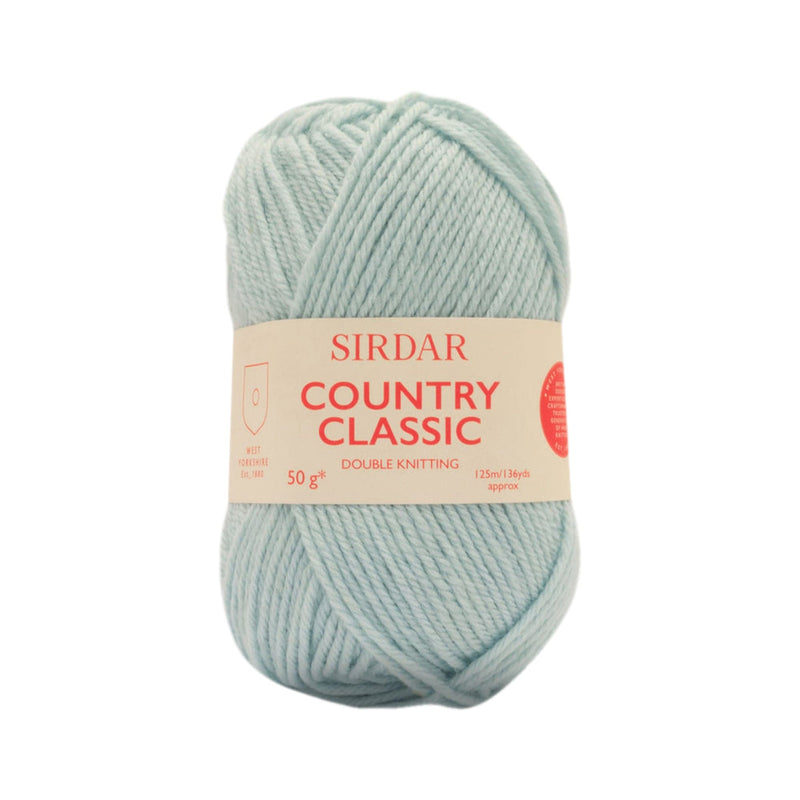 Gray Sirdar Yarn Country Classic 50% Wool 50% Acrylic-Mint Blue 50g Knitting and Crochet Yarn